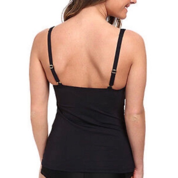 🌻NEW w/tags Bleu Rob Beattie American Hustle Lace Up  Underwire D Cup Swim Top - Picture 7 of 13